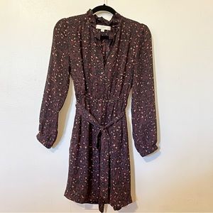 Loft leopard print dress size 2P